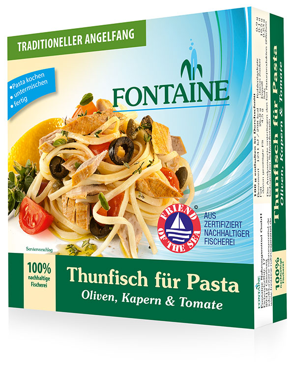 Thunfisch für Pasta - Oliven, Kapern und Tomate aus biologischem Anbau