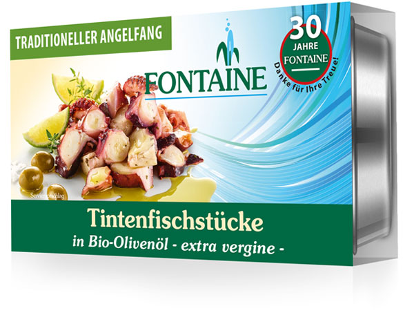 Tintenfischstücke in Bio-Olivenöl Extra Vergine