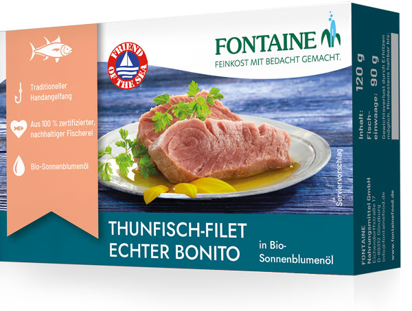 Thunfisch-Filet Echter Bonito in Bio Sonnenblumeöl