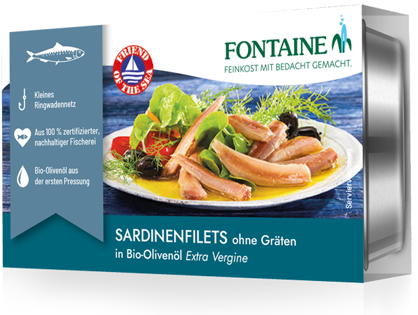 Sardinenfilets in Bio-Olivenöl