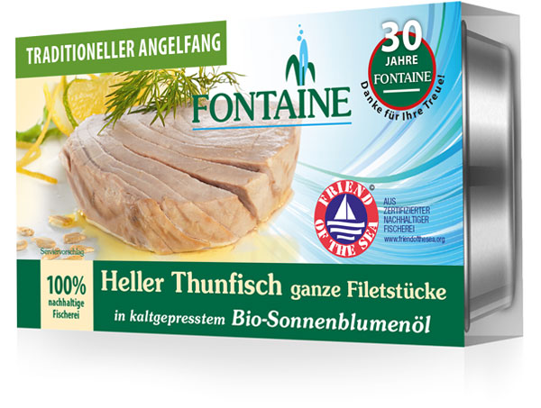 Heller Thunfisch ganze Filetstücke in Bio-Sonnenblumenöl