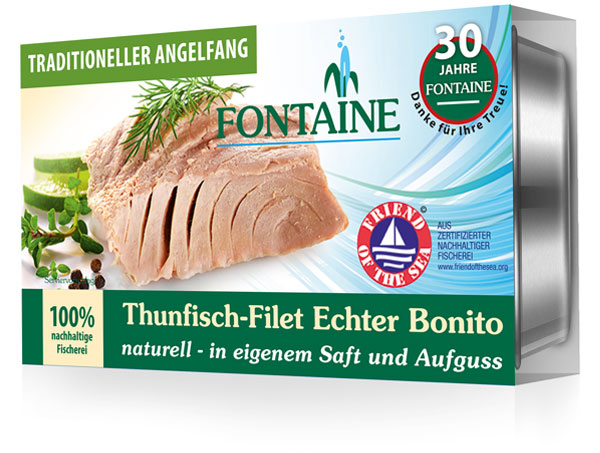Thunfisch-Filet Echter Bonito - naturell - im eigenen Saft und Aufguss